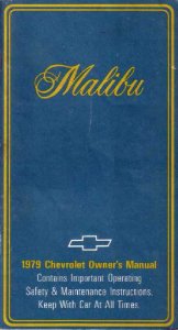 1979 Chevrolet Malibu Owner's Manual