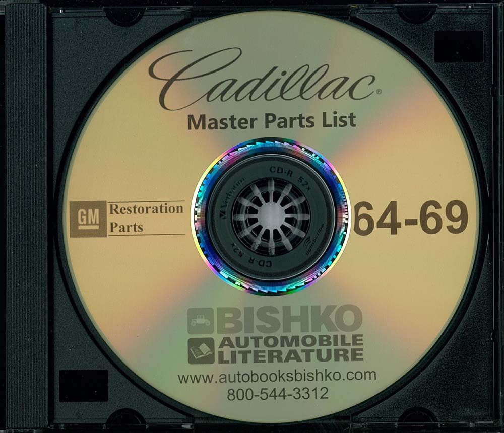 1964-69 CADILLAC Body & Chassis, Text & Illustration Parts Book