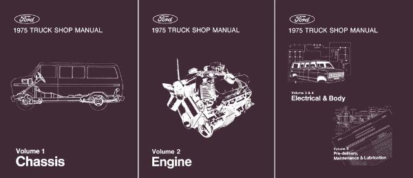 1975 Ford Truck F-100, F-150, F-250, F-350 Factory Shop Service Manual