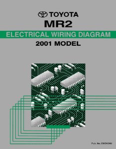 2001 Toyota MR-2 Wiring Diagrams Manual