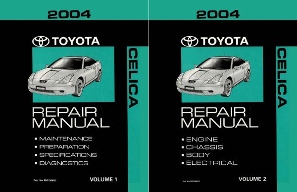 2004 Toyota Celica Factory Shop Service Manual