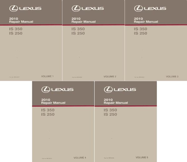 2010 Lexus IS 350 IS 250 Factory Shop Service Manual