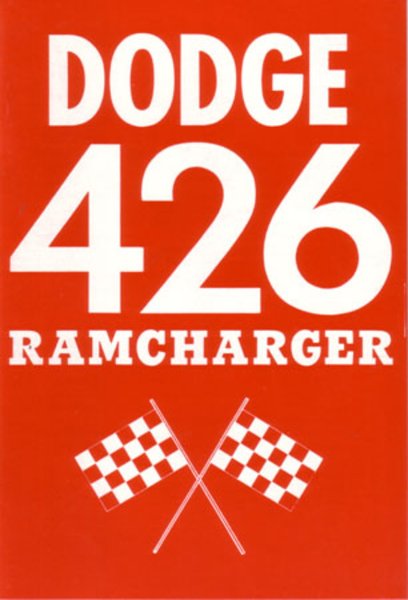 1963 Dodge 426 Ramcharger Owner's Manual