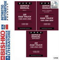 2003 DODGE DR RAM 1500/2500/3500 TRUCK Body, Chassis & Electrical Service Manual sample image