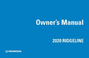 2020 Honda Ridgeline Owner's Manual