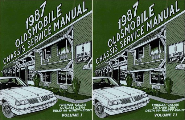 1987 Oldsmobile Calais, Cutlass Ciera, Delta 88, Firenza, 98 Factory Shop Service Manual