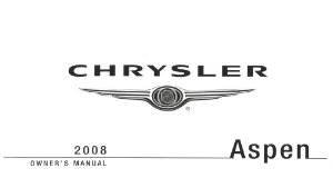 2008 Chrysler Aspen Owner's Manual