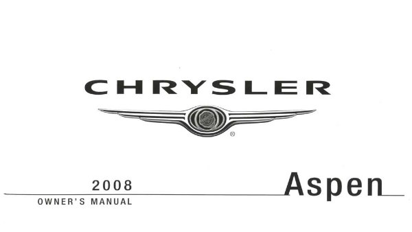 2008 Chrysler Aspen Owner's Manual