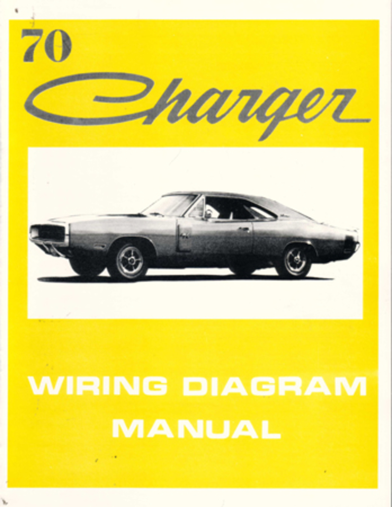 1970 Dodge Charger Electrical Wiring Diagrams Schematics Factory OEM