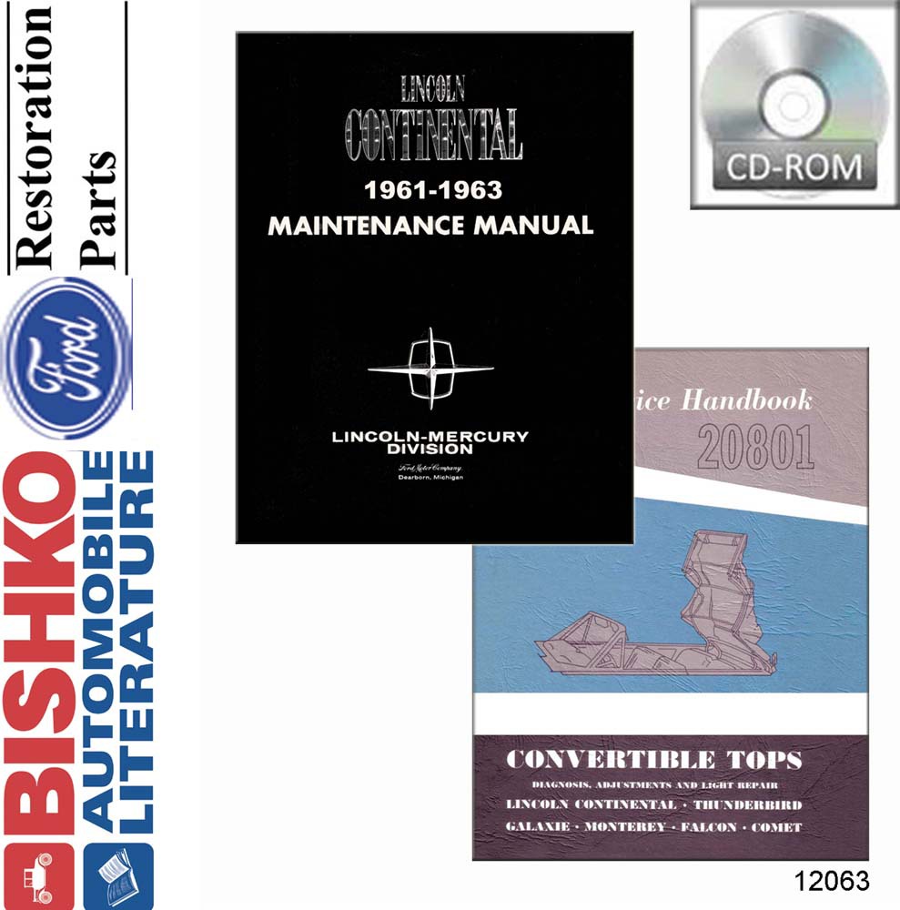 1961-1963 LINCOLN Full Line Body, Chassis & Electrical Service Manual