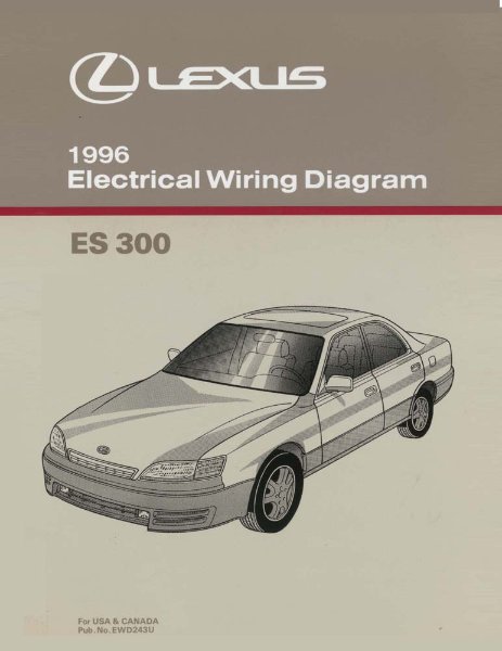1996 Lexus ES 300 Wiring Diagrams Manual