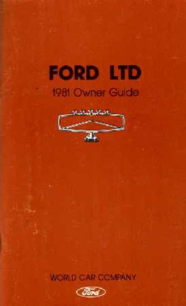 1981 Ford LTD Owner's Manual