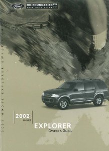2002 Ford Explorer Owner's Manual