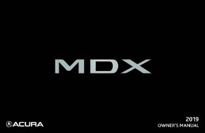 2019 Acura MDX Owner's Manual