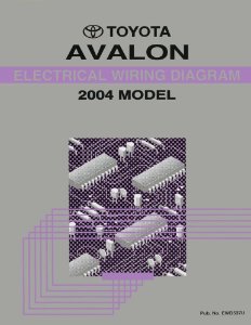 2004 Toyota Avalon Wiring Diagrams Manual
