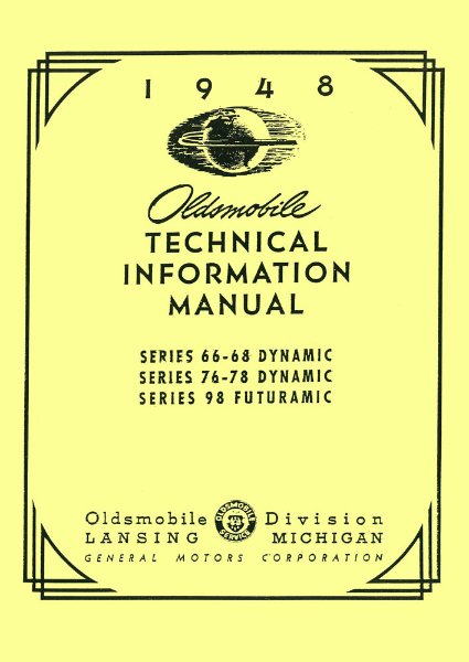 1948 Oldsmobile ALL MODELS - SUPP Factory Shop Service Manual