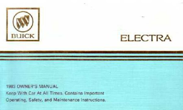 1983 Buick Electra Owner's Manual