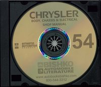 1954 CHRYSLER Body, Chassis & Electrical Service Manual
