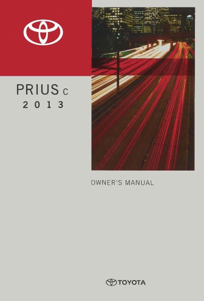 2013 Toyota PRIUS C Owner's Manual