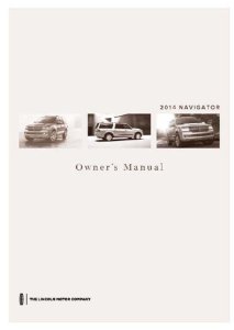 2014 Lincoln Navigator Owner's Manual