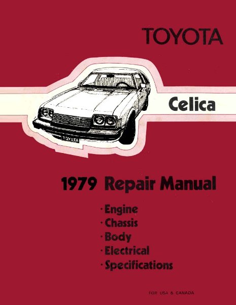 1979 Toyota Celica Shop Service Repair Manual