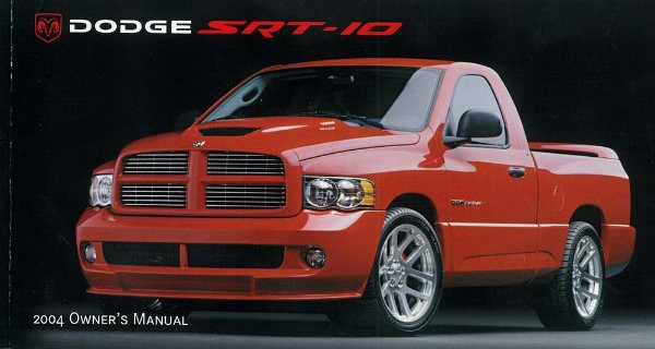 2004 Dodge SRT-10 Owner's Manual