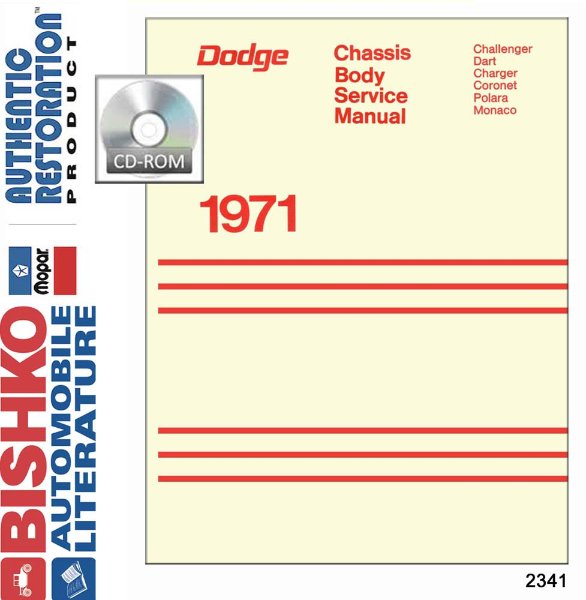 1971 Dodge All Models Factory Shop Service Manual