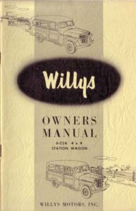 1955 Jeep 6-226 Owner's Manual