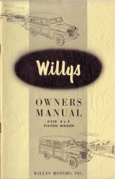 1955 Jeep 6-226 Owner's Manual