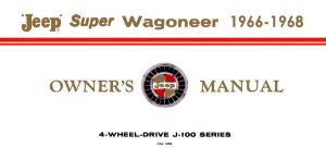 1966–1968 Jeep Super Wagoneer Owner's Manual