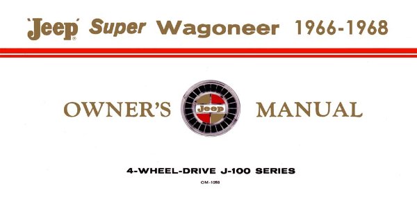 1966–1968 Jeep Super Wagoneer Owner's Manual