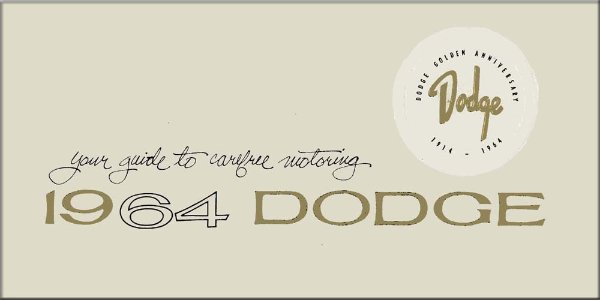 1964 Dodge Polara Owner's Manual