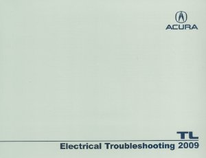 2009 Acura TL Factory Shop Service Manual