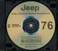 1976 JEEP Body, Chassis & Electrical Service Manual sample image