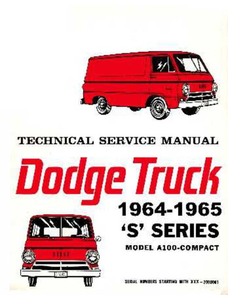 1964–1965 Dodge A-100 Compact Van Factory Shop Service Manual