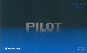 2013 Honda Pilot Owner's Manual