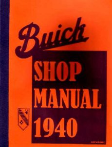 1940 Buick All Models Factory Shop Service Manual