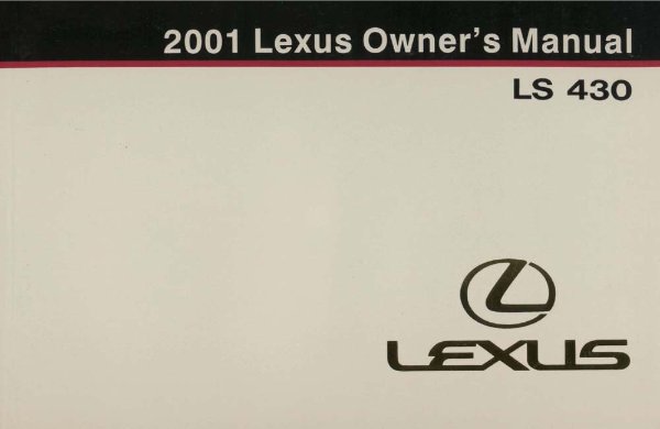 2001 Lexus LS 430 Owner's Manual