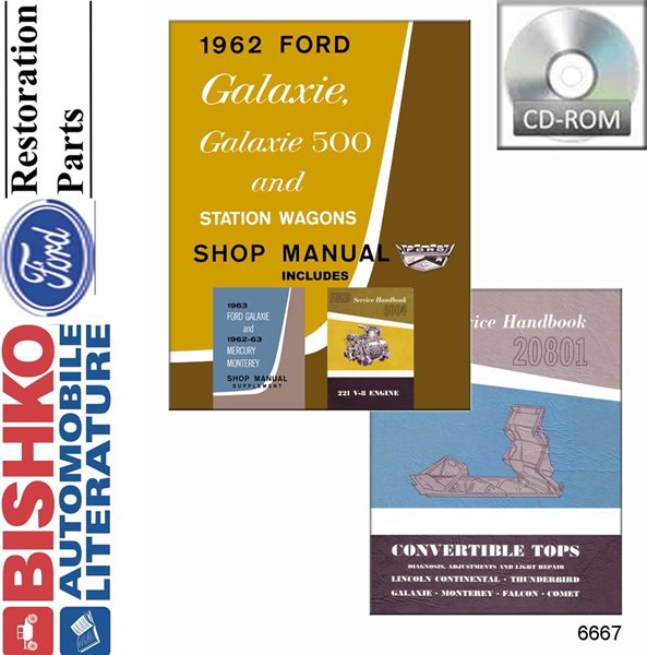 1962 1963 Ford Galaxie Station Wagon Victoria Mercury Service Repair Manual PDF