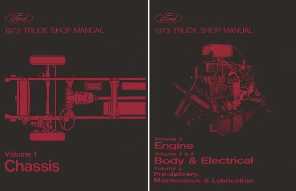 1973 Ford Truck F-100, F-250, F-350 Factory Shop Service Manual