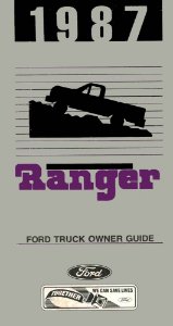 1987 Ford Ranger Owner's Manual