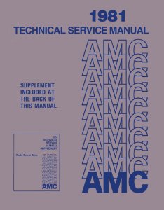 1981 AMC Concord, Eagle, Spirit Factory Shop Service Manual