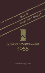 1988 Oldsmobile 98 Regency, Delta 88 Owner's Manual