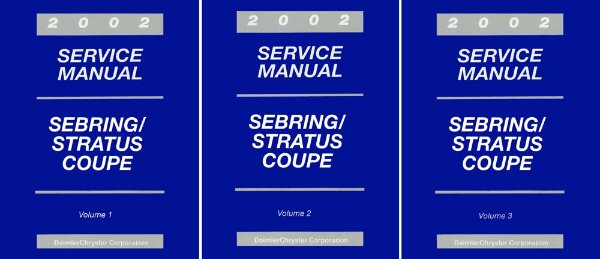 2002 Chrysler Sebring, Stratus Factory Shop Service Manual