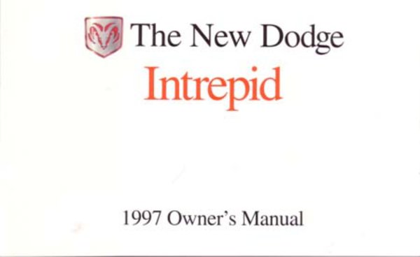 1997 Dodge Intrepid Owner's Manual