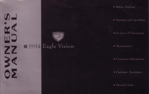 1994 Eagle Vision Owner's Manual