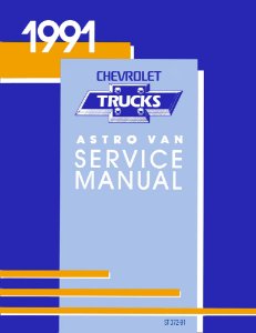 1991 Chevrolet Truck Astro Factory Shop Service Manual