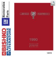1990 Cadillac Deville, Fleetwood Shop Service Repair Manual PDF sample image
