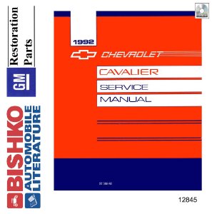 1992 Chevrolet Cavalier Factory Shop Service Manual