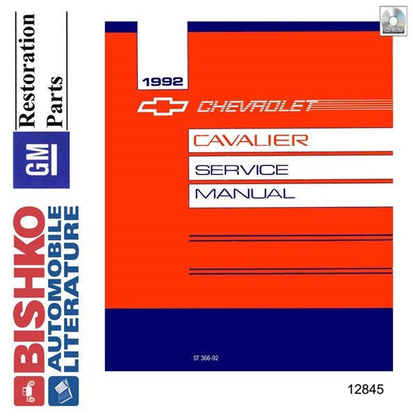 1992 Chevrolet Cavalier Factory Shop Service Manual